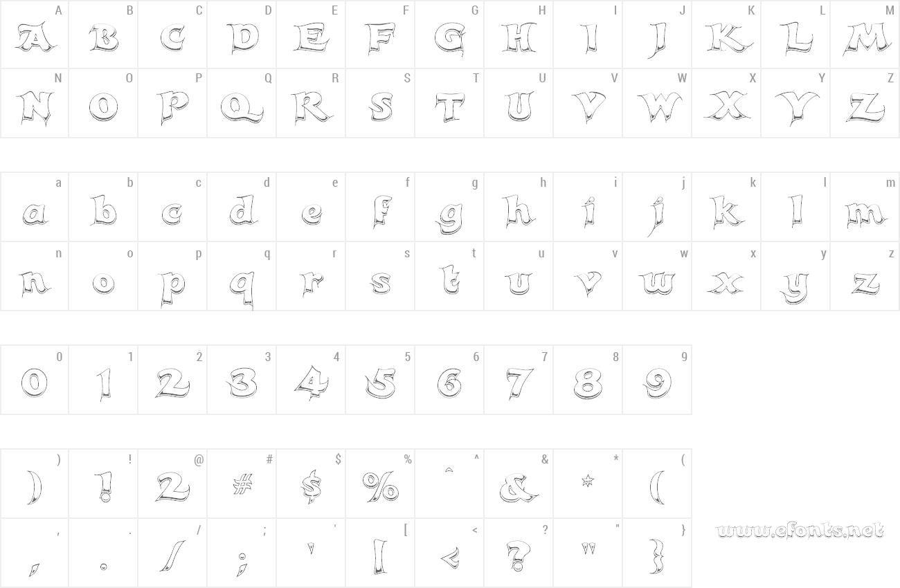 Font Candles preview